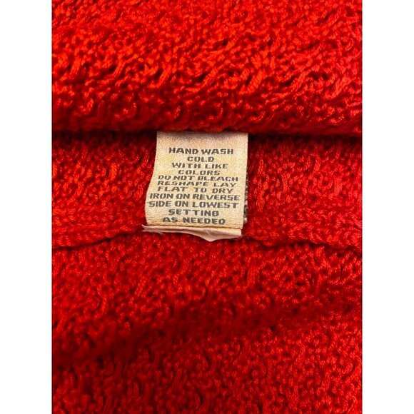 Choices Women's Red Knit Cardigan & Sleeveless Tank Top Set Size L - Picture 9 of 16